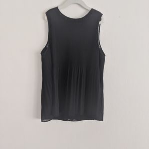Zara pleated bowtie back blouse